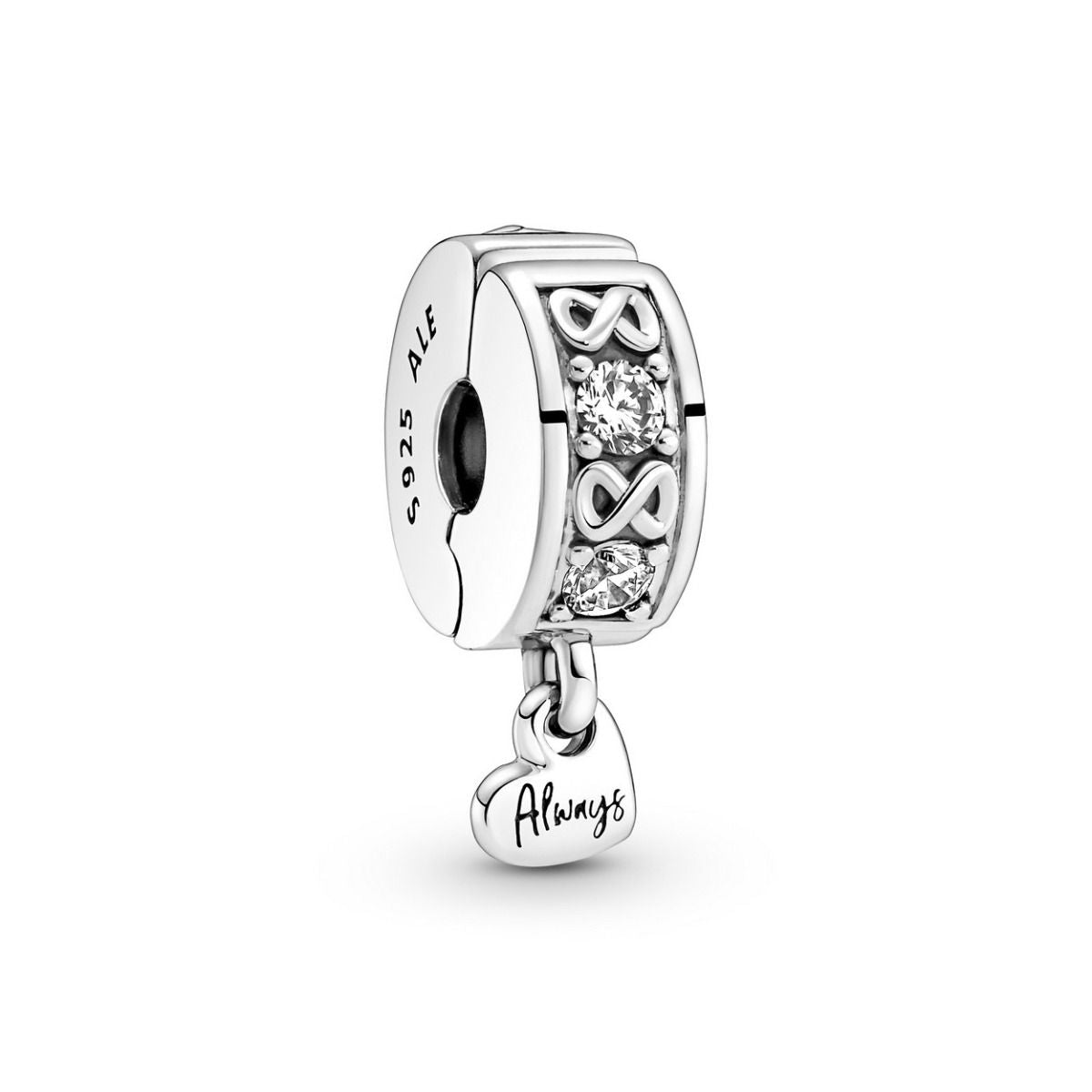 Pandora Family Always Pave Clip Charm 791151C01, exclusief en kwalitatief hoogwaardig. Ontdek nu!