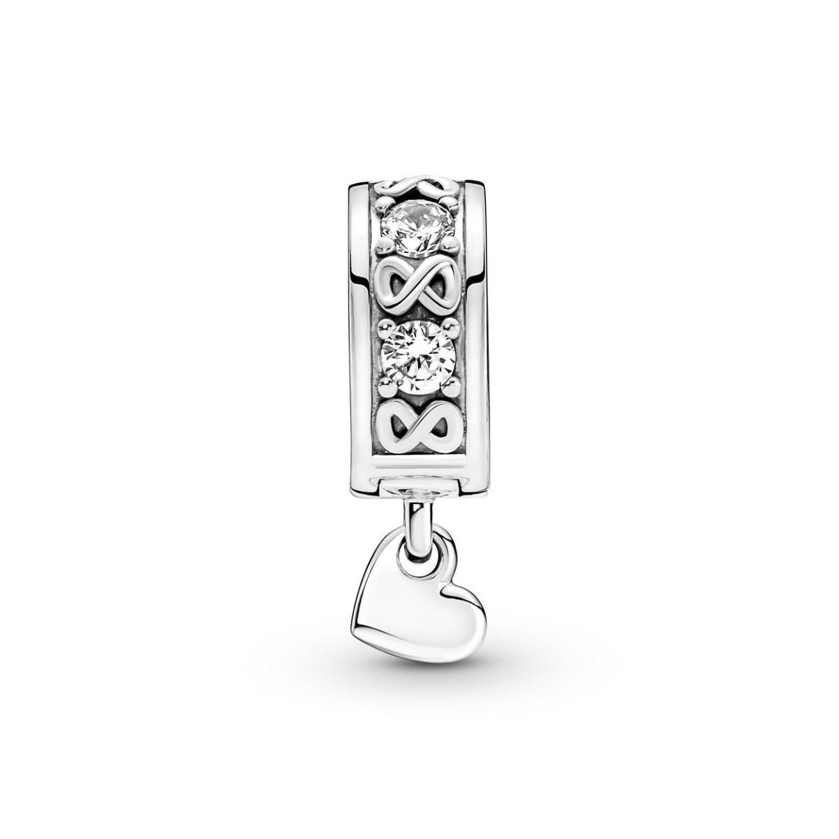 Pandora Family Always Pave Clip Charm 791151C01, exclusief en kwalitatief hoogwaardig. Ontdek nu!