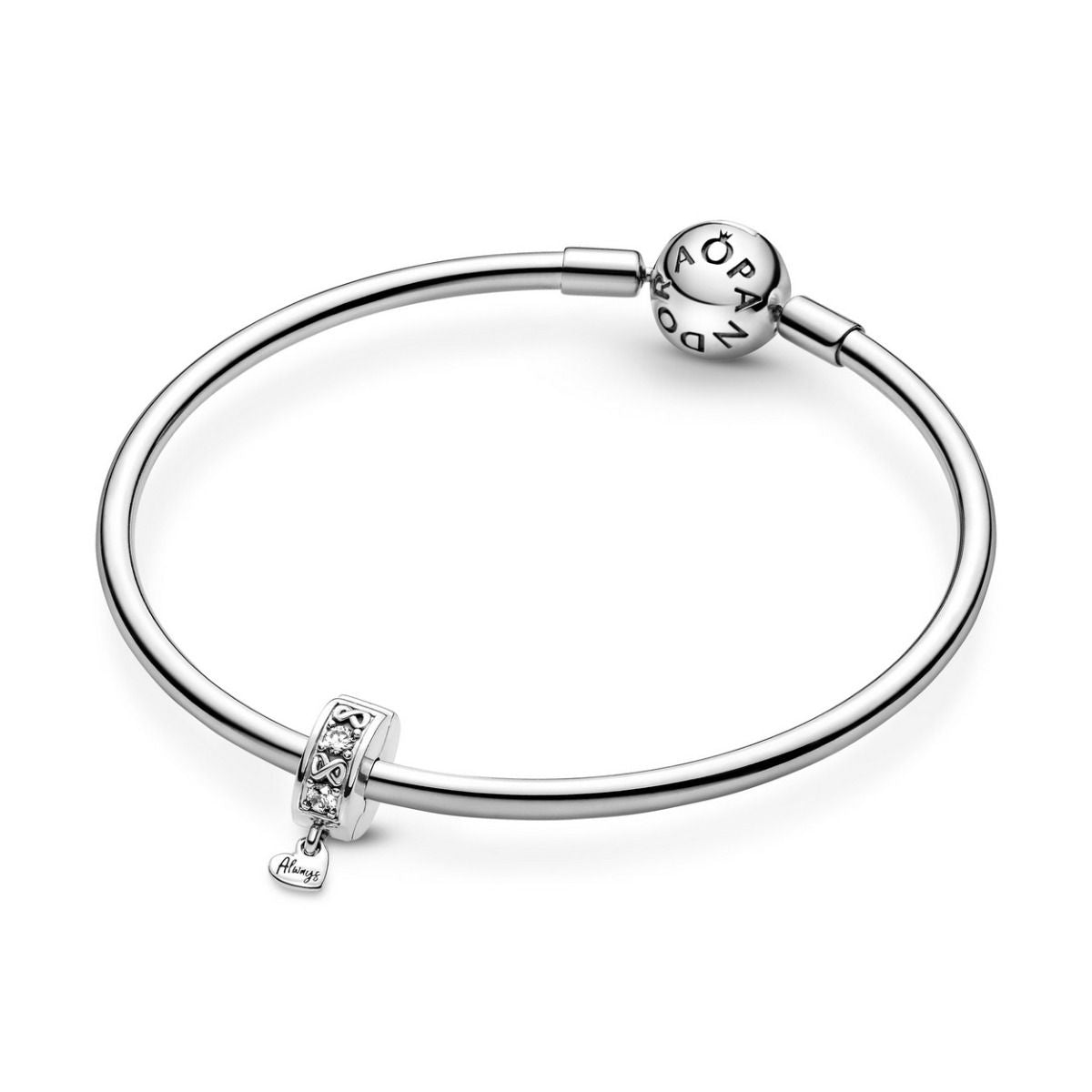 Pandora Family Always Pave Clip Charm 791151C01, exclusief en kwalitatief hoogwaardig. Ontdek nu!