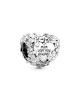 Pandora Mum Daisy Heart Charm 791155C01, exclusief en kwalitatief hoogwaardig. Ontdek nu!