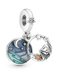 Pandora Camping Night Sky Double Dangle Charm 791686C01, exclusief en kwalitatief hoogwaardig. Ontdek nu!