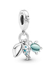 Pandora Fish, Sea Turtle & Conch Triple Dangle Charm 791697C01, exclusief en kwalitatief hoogwaardig. Ontdek nu!