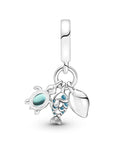 Pandora Fish, Sea Turtle & Conch Triple Dangle Charm 791697C01, exclusief en kwalitatief hoogwaardig. Ontdek nu!