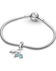 Pandora Fish, Sea Turtle & Conch Triple Dangle Charm 791697C01, exclusief en kwalitatief hoogwaardig. Ontdek nu!