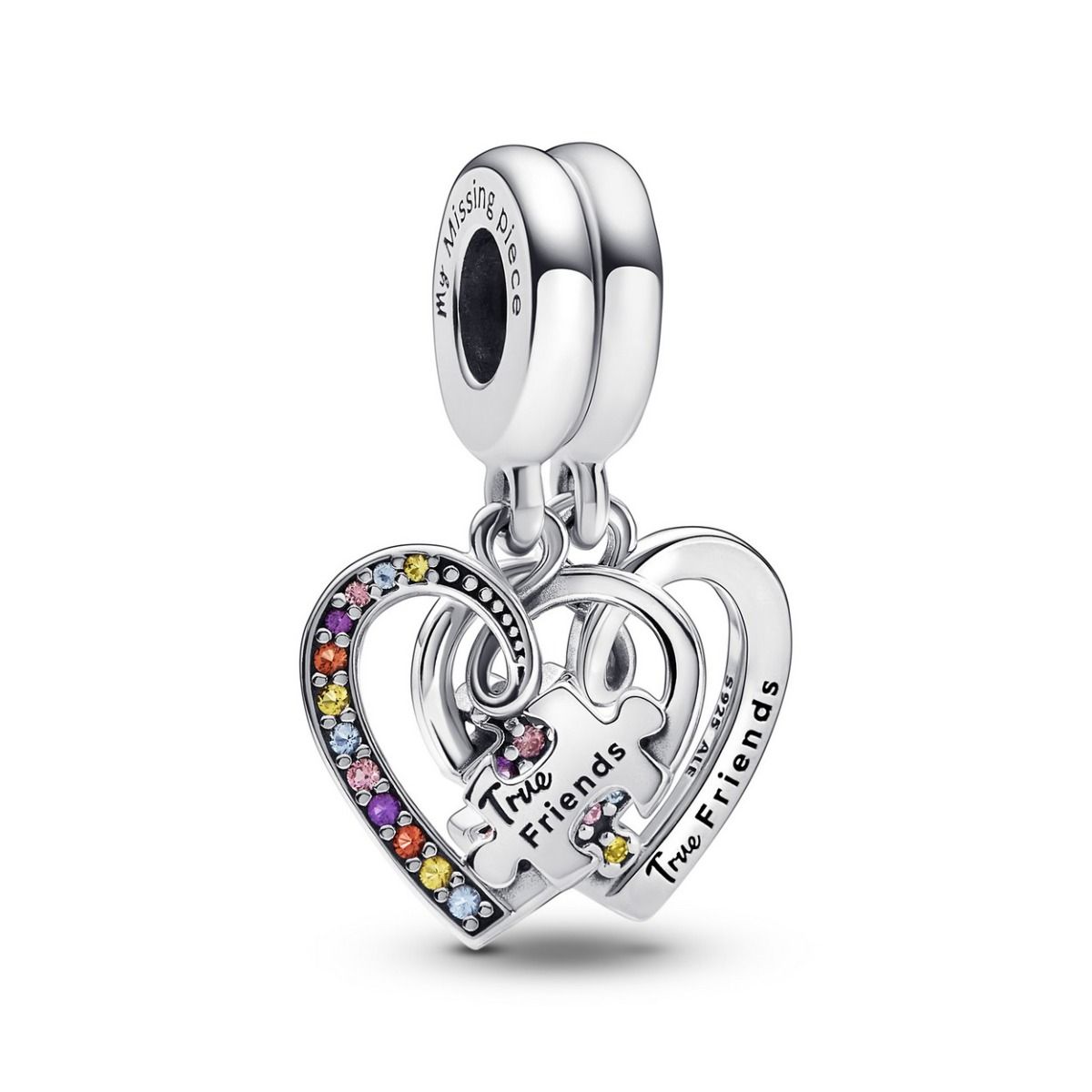 Pandora Puzzle Piece Hearts Splittable Friendship Hangende Bedel 792239C01, exclusief en kwalitatief hoogwaardig. Ontdek nu!