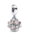 Pandora Four-leaf Clover Friendship Dubbele Hangende Bedel 792245C01, exclusief en kwalitatief hoogwaardig. Ontdek nu!