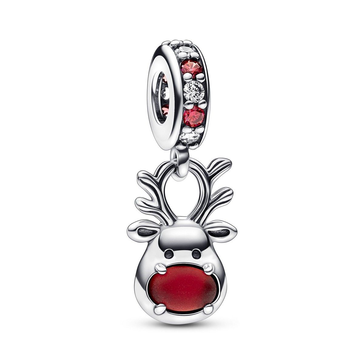 Pandora Red Nose Reindeer Murano Dangle Charm 792330C01, exclusief en kwalitatief hoogwaardig. Ontdek nu!