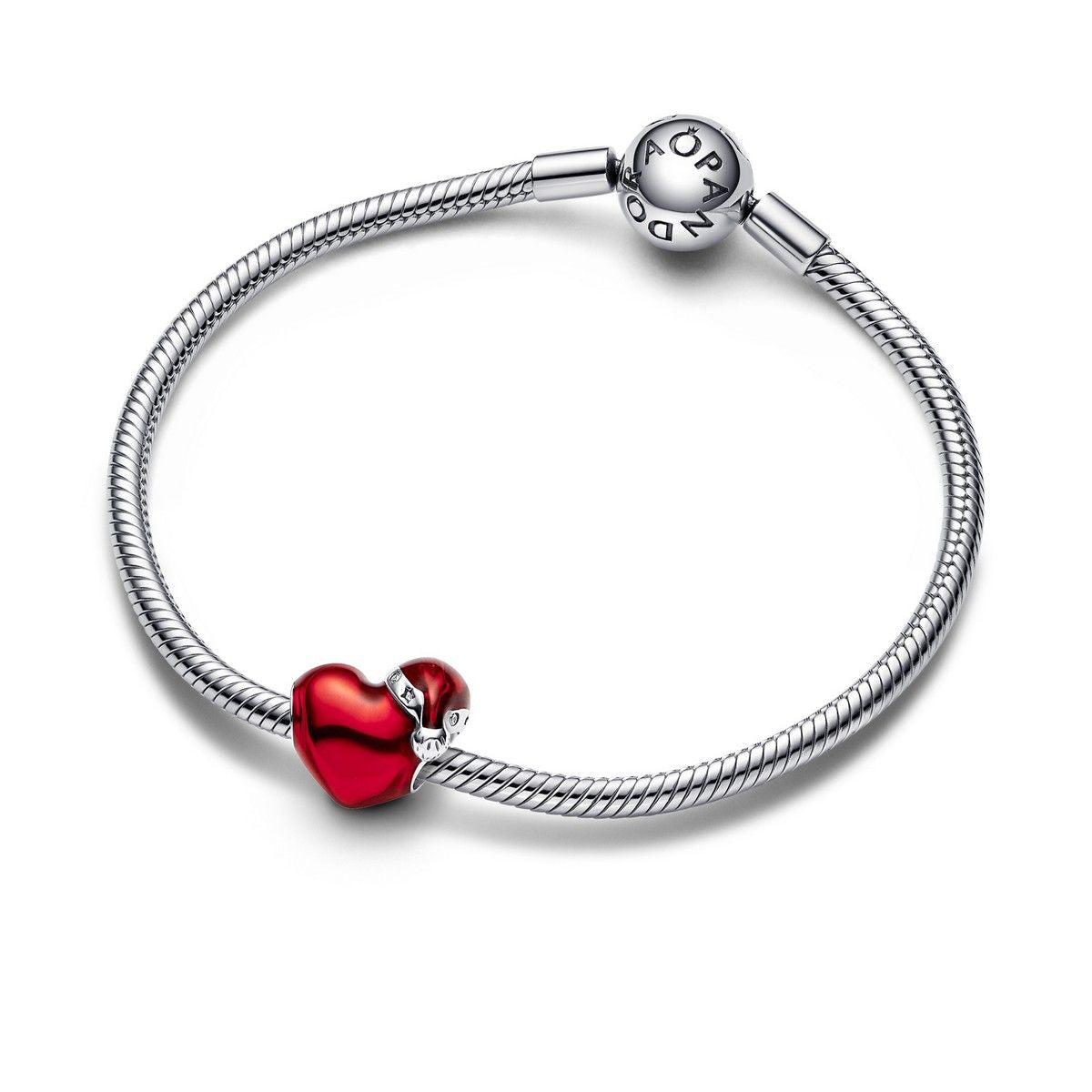 Pandora Metallic Red Christmas Heart Charm 792336C01, exclusief en kwalitatief hoogwaardig. Ontdek nu!