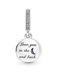 Pandora Boom, Sterrenhemel, Maan Dubbele Hangende Bedel 799645C01, exclusief en kwalitatief hoogwaardig. Ontdek nu!