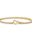Sparkling Jewels armband Curb chain gold plated - Silver LK-CBG, exclusief en kwalitatief hoogwaardig. Ontdek nu!