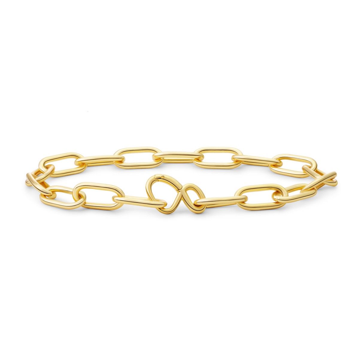 Sparkling Jewels armband Long link gold plated - Silver - 18cm, exclusief en kwalitatief hoogwaardig. Ontdek nu!