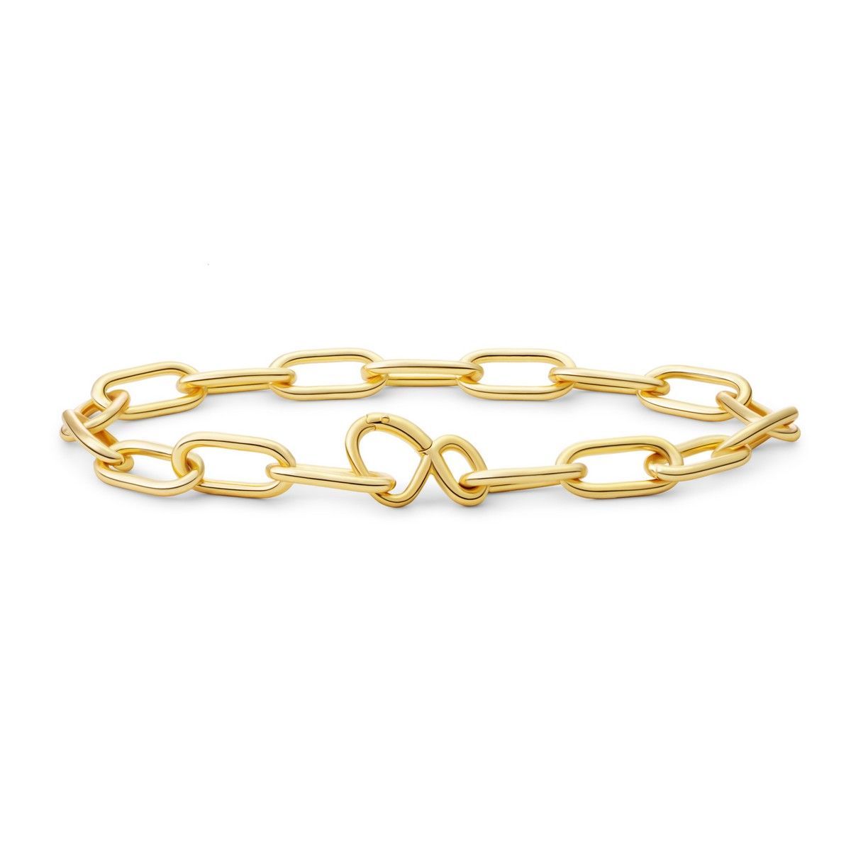 Sparkling Jewels armband Long link gold plated - Silver - 18cm, exclusief en kwalitatief hoogwaardig. Ontdek nu!