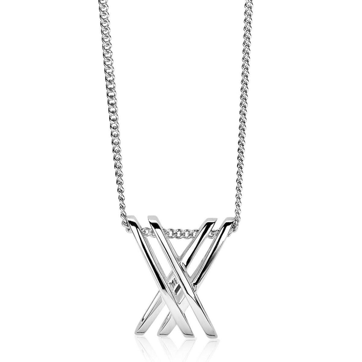 Mart Visser by Zinzi zilveren ketting met fantasie hanger glad 45cm MVC12, exclusief en kwalitatief hoogwaardig. Ontdek nu!
