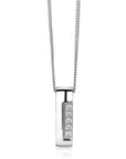 Mart Visser by Zinzi zilveren ketting met strakke rechte hanger glad wit 45cm MVC17, exclusief en kwalitatief hoogwaardig. Ontdek nu!