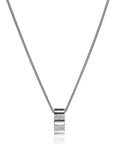 Mart Visser by Zinzi zilveren ketting 45cm met strakke rechte hanger, bezet met princess geslepen witte zirkonia's MVC20, exclusief en kwalitatief hoogwaardig. Ontdek nu!