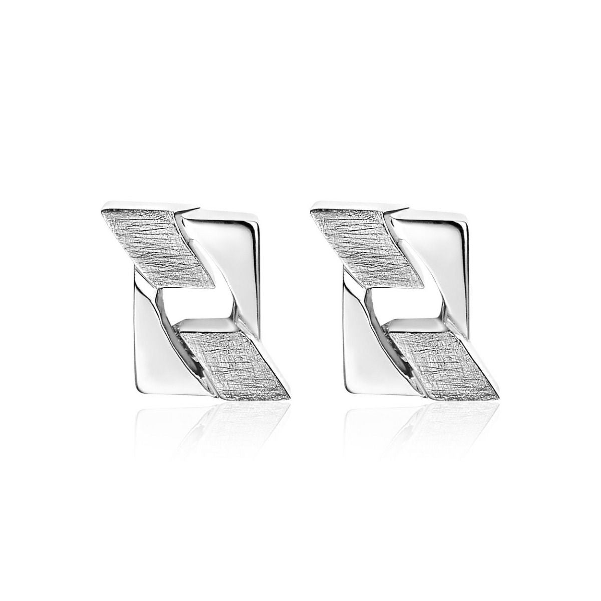 Mart Visser by Zinzi zilveren gourmet oorsieraden breed 10mm MVO11, exclusief en kwalitatief hoogwaardig. Ontdek nu!