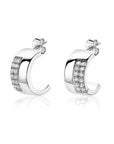 Mart Visser by Zinzi zilveren oorsieraden strak recht 17 x 8mm MVO17, exclusief en kwalitatief hoogwaardig. Ontdek nu!