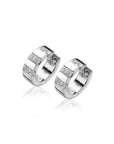 Mart Visser by Zinzi zilveren oorringen met luxe scharniersluiting glad 18 x 6mm witte zirkonia's MVO20, exclusief en kwalitatief hoogwaardig. Ontdek nu!