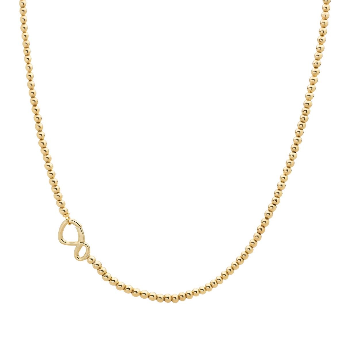 Sparkling Jewels - Ketting: Gold 3MM NLK-G-3MM-042, exclusief en kwalitatief hoogwaardig. Ontdek nu!