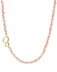 Sparkling Jewels Link Ketting Rose Quartz Mix Goudkleurig - NLK03G-G13, exclusief en kwalitatief hoogwaardig. Ontdek nu!