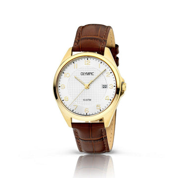 Olympic horloge OL26HDL014 - Staal - Goudkleurig - 40mm, exclusief en kwalitatief hoogwaardig. Ontdek nu!