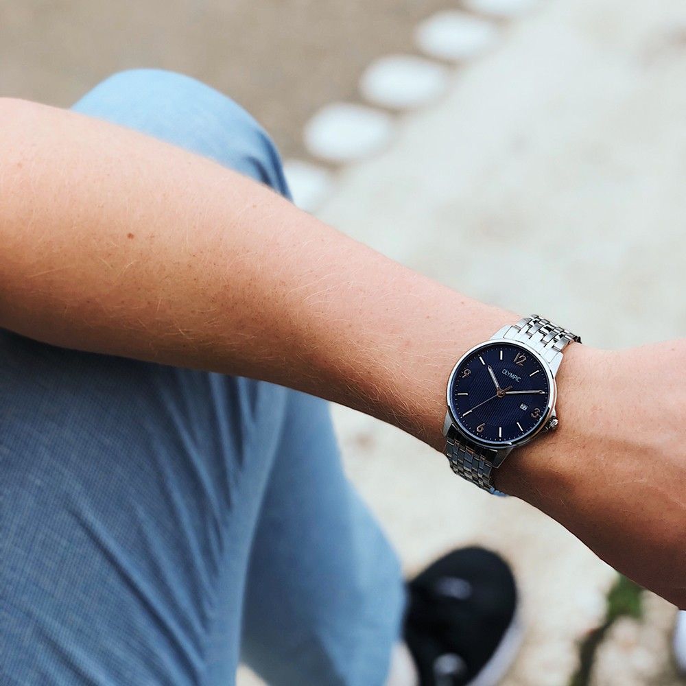 Olympic OL26HSS283 Dallas Horloge - Staal - Zilverkleurig - 39mm, exclusief en kwalitatief hoogwaardig. Ontdek nu!