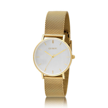 Olympic OL66DDD007 SAM Horloge - Staal - Double - Wit - Index