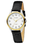 Olympic OL72DSL045B Baltimore Horloge - Leer - Zwart - 29mm, exclusief en kwalitatief hoogwaardig. Ontdek nu!