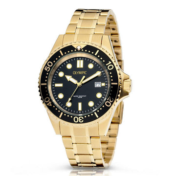 Olympic OL72HDD010 KAI Horloge - Double - Bracelet - Zwart