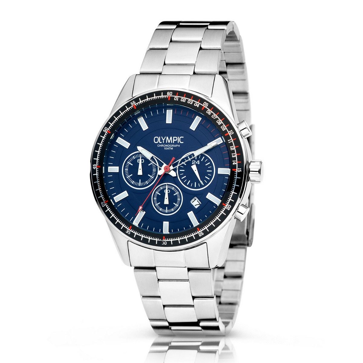 Olympic OL72HSS286 MASON Horloge - Staal - Bracelet - Blauw, exclusief en kwalitatief hoogwaardig. Ontdek nu!