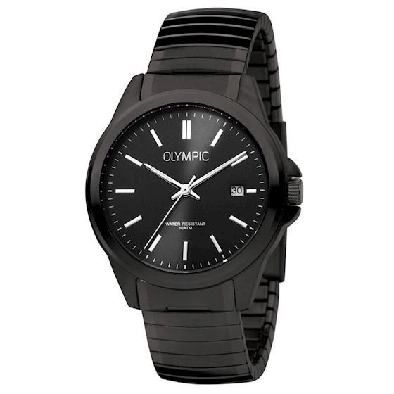 Olympic OL72HZZ001 Phoenix Horloge - Staal - Zwart - 38mm, exclusief en kwalitatief hoogwaardig. Ontdek nu!