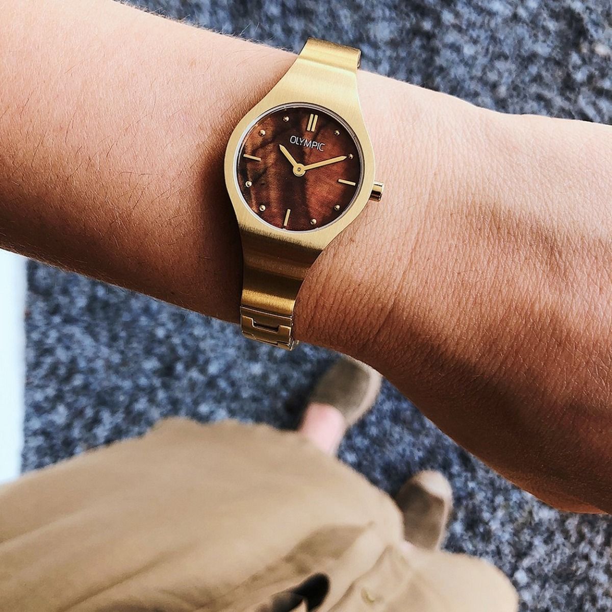 Olympic OL88DDD002 Roma Horloge - Staal - Goudkleurig - 26mm, exclusief en kwalitatief hoogwaardig. Ontdek nu!