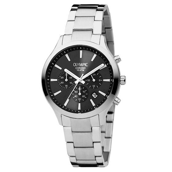 Olympic OL88HSS004 Monza Horloge - Staal - Zilverkleurig - 42mm, exclusief en kwalitatief hoogwaardig. Ontdek nu!