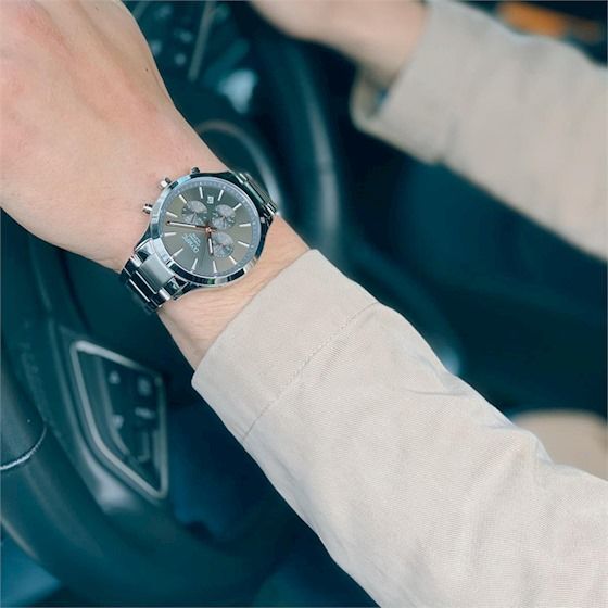 Olympic OL88HSS005 Monza Horloge - Staal - Zilverkleurig - 42mm, exclusief en kwalitatief hoogwaardig. Ontdek nu!