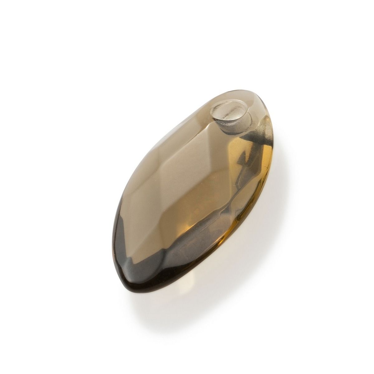 Pendant Gemstone - Facet Leaf Smoky Quartz - 28mm PENGEM23-FCT-S, exclusief en kwalitatief hoogwaardig. Ontdek nu!