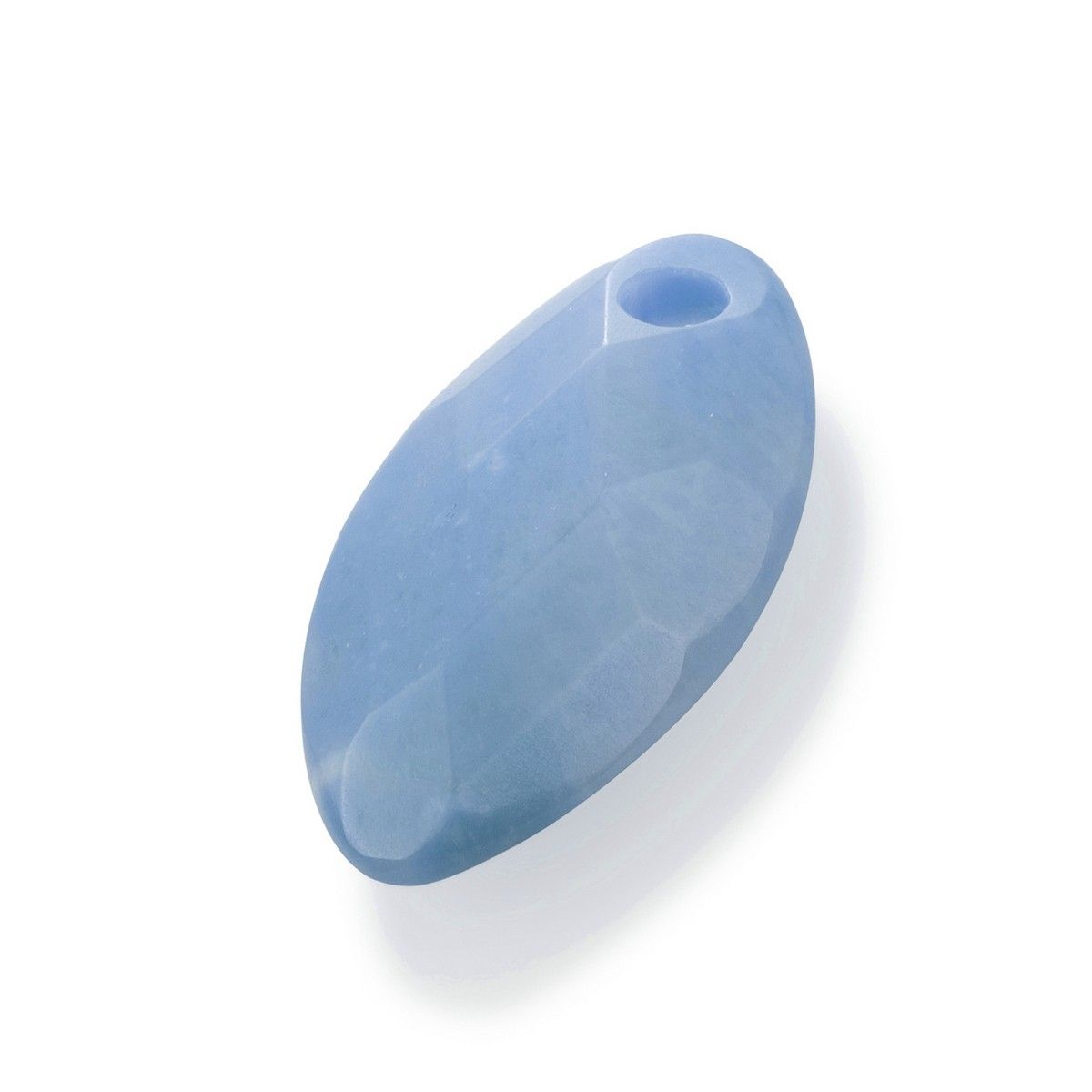 Sparkling Jewels hanger Edelsteen - Facet Leaf Blue Aventurine - 28mm, exclusief en kwalitatief hoogwaardig. Ontdek nu!