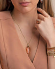 Sparkling Jewels hanger Blossom - Champagne Quartz PENGEM42-BS, exclusief en kwalitatief hoogwaardig. Ontdek nu!
