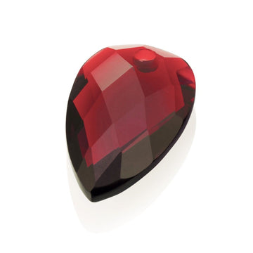 Sparkling Jewels Ruby Quartz Leaf ketting edelsteen - PENGEM50-BS