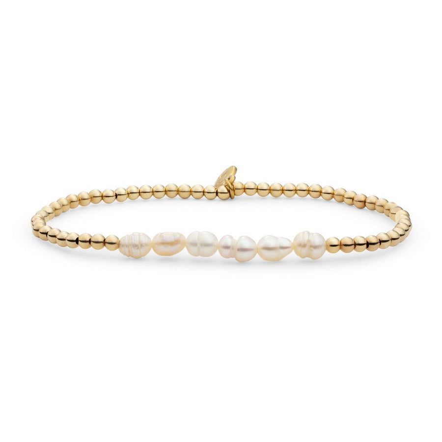Spakling Jewels armband Pearl Universe - Gold 3mm, exclusief en kwalitatief hoogwaardig. Ontdek nu!