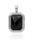 Sparkling Jewels hanger - Silver - Onyx Baguette SP23-G07, exclusief en kwalitatief hoogwaardig. Ontdek nu!
