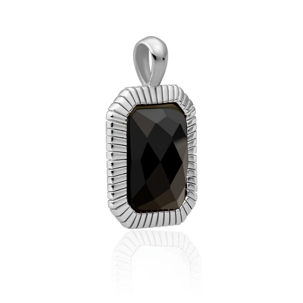 Sparkling Jewels hanger - Silver - Onyx Baguette SP23-G07, exclusief en kwalitatief hoogwaardig. Ontdek nu!