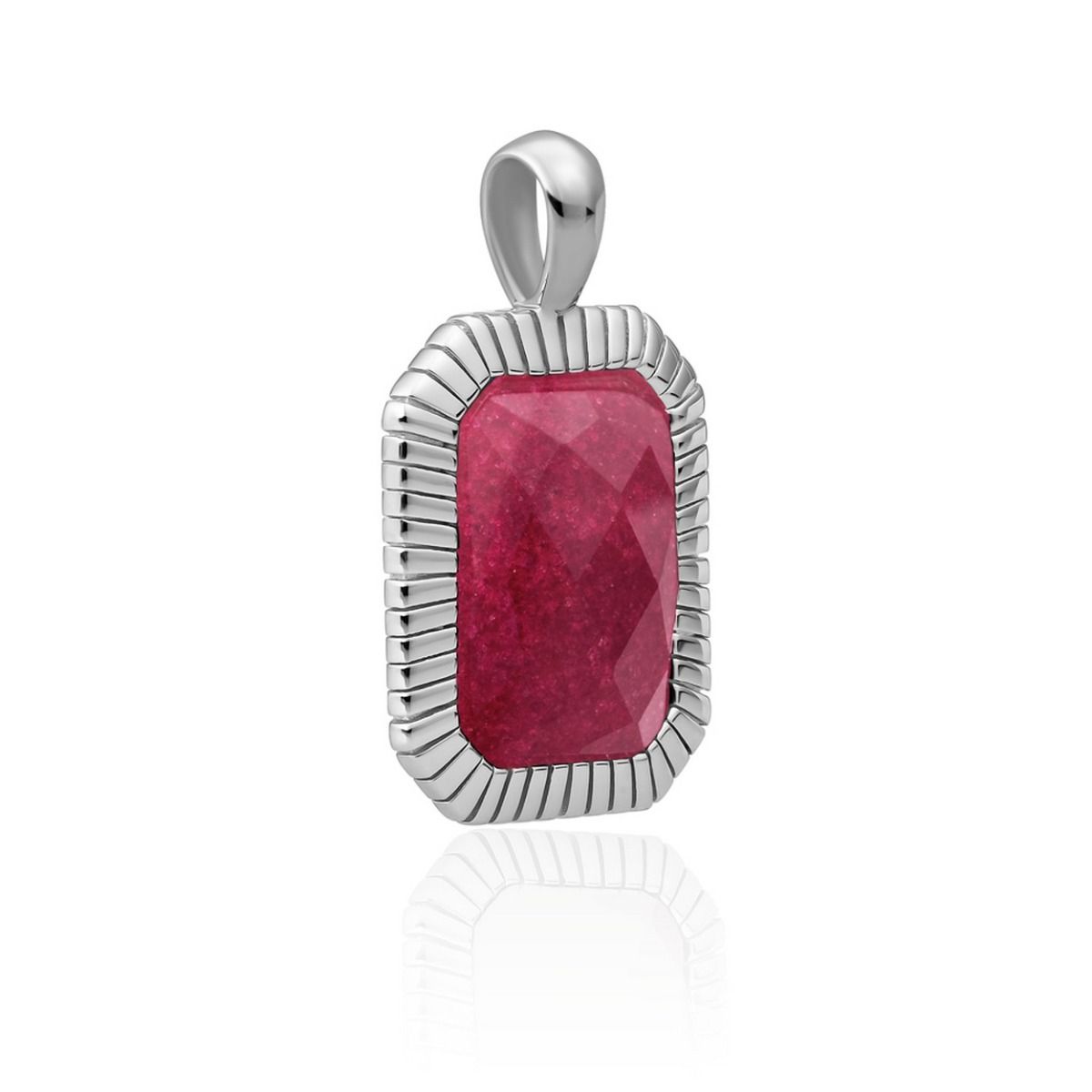 Sparkling Jewels hanger - Silver - Fuchsia Jade Baguette, exclusief en kwalitatief hoogwaardig. Ontdek nu!