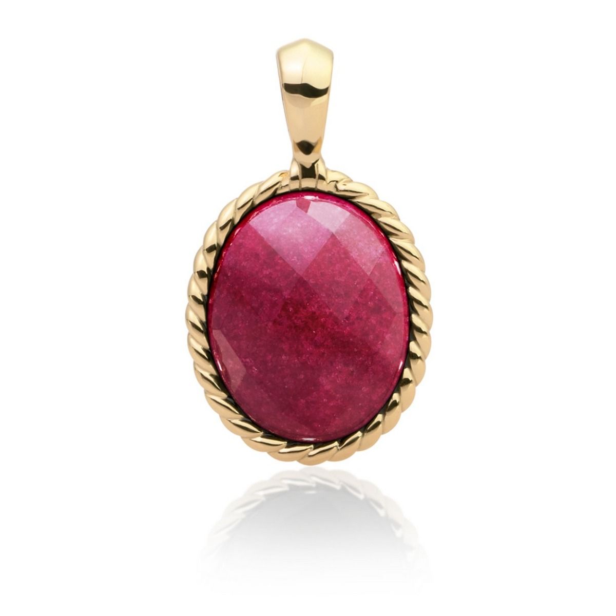 Sparkling Jewels hanger - Gold - Fuchsia Jade Twist SPG21-G49, exclusief en kwalitatief hoogwaardig. Ontdek nu!