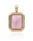 Sparkling Jewels hanger - Gold - Rose Quartz Baguette SPG23-G13, exclusief en kwalitatief hoogwaardig. Ontdek nu!