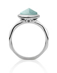 Sparkling Jewels Ring - Zilver - Amazonite Edge SRI01-G12, exclusief en kwalitatief hoogwaardig. Ontdek nu!