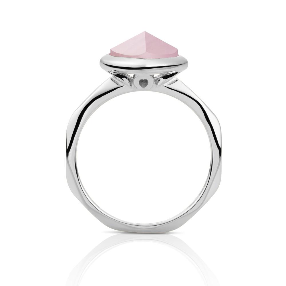 Sparkling Jewels Ring - Zilver - Rose Quartz Edge SRI01-G13, exclusief en kwalitatief hoogwaardig. Ontdek nu!