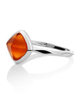 Sparkling Jewels Ring - Zilver - Citrine Quartz Edge SRI01-G38, exclusief en kwalitatief hoogwaardig. Ontdek nu!