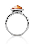 Sparkling Jewels Ring - Zilver - Citrine Quartz Edge SRI01-G38, exclusief en kwalitatief hoogwaardig. Ontdek nu!
