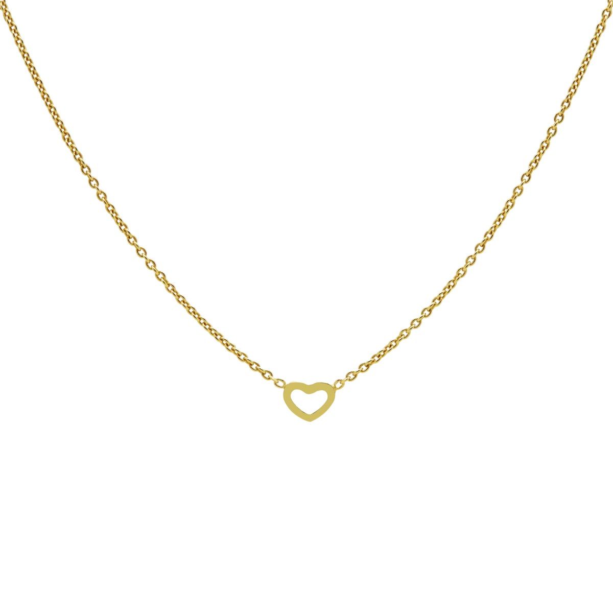 Karma Necklace Open Heart Goldplated T280GP 38-45 cm, exclusief en kwalitatief hoogwaardig. Ontdek nu!
