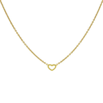 Karma Necklace Open Heart Goldplated T280GP 38-45 cm, exclusief en kwalitatief hoogwaardig. Ontdek nu!
